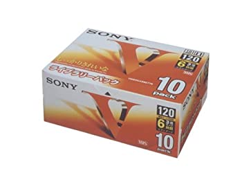 【中古】【輸入･日本仕様】SONY 録画用VHSビデオカセットテープ 120分 10巻 スタンダード 10T120VL