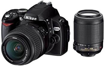 【中古】Nikon デジタル一眼一眼レフ写真機 D40X ダブルズームキット D40XWZ