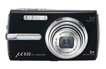 【中古】OLYMPUS デジタル写真機 μ830 (ミュー) 洋琴黒いこと μ830BLK