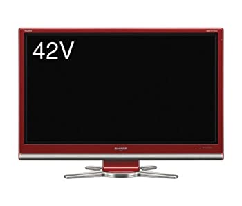 【中古】 SHARP 小ざかしい 42V型 液晶 テレビ受像機 AQUOS LC-42DS3-R 盛りだくさん高品位テレビ 2007年真似形