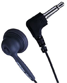 【中古】JVC MR-L37-B イヤホン 1m L型 ミニプラグ ブラック
