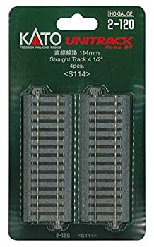 【中古】KATO HOゲージ 直線線路 114mm 4本入 2-120 鉄道模型用品