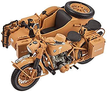 【中古】タミヤ 1/10 シュコー ドイツ陸軍 BMW R75 サイドカー ダイキャスト完成モデル 49673 プラモデル
