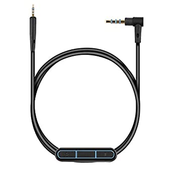 【中古】 kwmobile 対応 Bose QuietComfort 25 / JBL E35 イヤホンケーブル - 交換 ケーブル 150cm マイクロフォン 音量調節 - 3.5mm ジャック 4,620円