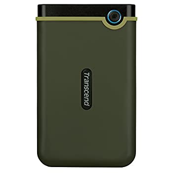 【中古】 Transcend ポータブルHDD 1TB 【PS5/PS4 メーカー動作確認済】 耐衝撃 USB3.1 Gen1 TS1TSJ25M3G (ミリタリーG)