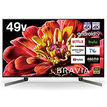 【中古】ソニー 49V型 液晶 テレビ受像機 ブラビア KJ-49X9500G 4Kラジオ受信機内蔵 Android TV役立つこと積み上げる Works with Alexa相応う 2019年真似形