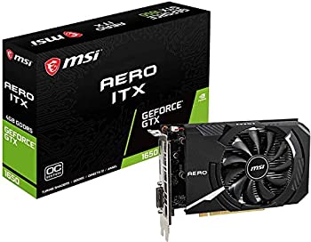【中古】 MSI GeForce GTX 1650 AERO ITX 4G OC グラフィクスゲーム盤 VD6936