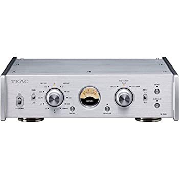 【中古】TEAC デュアルモノーラル フォノイコライザーアンプ しろがね色 PE-505(S)