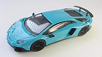 【中古】 ブンカオリジナル 1/64スケールミニカーシリーズ ランボルギーニ アヴェンタドール SV ブルー 完成品
