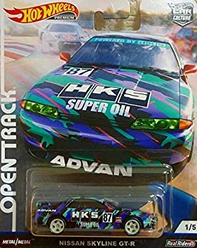 【中古】 Hot Wheels ホットウィール PREMIUM 割り増し金 CAR CULTURE METAL OPEN TRACK 明けっ広げ貨物自動車 NISSAN 日産 SKYLINE 視水平線 GT-R ミニカ 車-ミニカー・トイカー