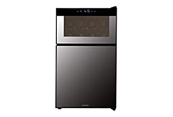 【中古】エスキュービズム 2ドア ミラーガラス冷蔵庫一体型ワインクーラー 62L WRH-M262