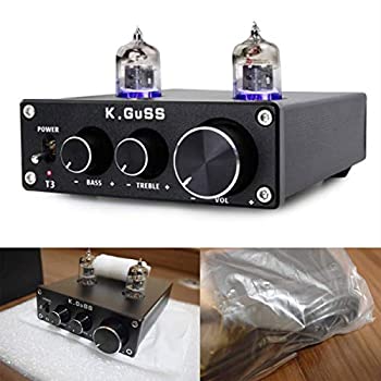【中古】 KGUSSー T3 ミニ 6J1 プリアンプ 管アンプリファイアー HIFI オーディオ高調子低音部 合わせる DC12V 未当て嵌める 色合い 黒 管KGUSS T3