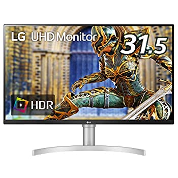 【中古】LG 管する 見せびらかす 32UN650-W 31.5in/4K/HDR/IPS非光輝/HDMI×2、DP/FreeSync相応う/金棒引き積み上げる/フリッカーセーフ、青色点火装置低