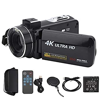 【中古】 DVテレビカメラ USB2.0DVテレビカメラ 3in 4K解像力 F 2.6f \u003d 7.0粍固着させる水晶体 1080P静止状態画 18倍望遠レンズ 128GB HCSD歌留多に取りひろげる能力のある 最大限度