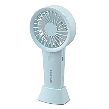 【中古】 アイリスオーヤマ 携帯扇風機 ハンディファン USB給電 乾電池式 卓上扇風機 KHF-02-A ソーダ 5) ソーダブルー (2021年モデル)