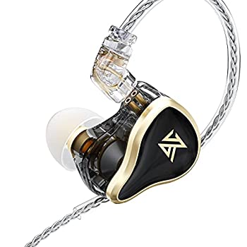 【中古】 KZ ZASメタルヘッドセット7BAs + 1DDsハイブリッド16ドライバーHiFiベースイヤフォン イヤーモニターヘッドホン スポーツノイズキャンセリング