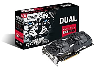 【中古】 ASUS Radeon RX 580 8 GB GDDR5 PCI Express 3.0グラフィックカード - ブラック