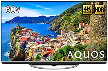 【中古】 小ざかしい 60V型 液晶 テレビ受像機 AQUOS LC-60US45 4K HDR相応う 低照りかえす「N-Blackダイアログボックス」積み上げる 2017年真似形