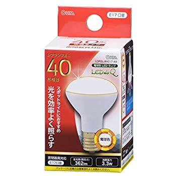 【中古】 オーム電機 LED電球 ミニレフランプ形 40形相当 E17 電球色 [品番]06-0767 LDR3L-W-E17 A9