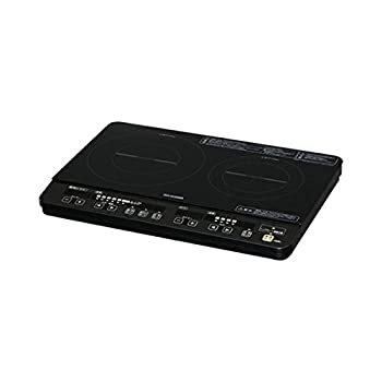 【中古】 アイリスオーヤマ 2口IHコンロ IHK-W1-B その他キッチン家電-家電-キッチン家電