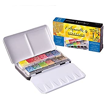 【中古】セヌリエ 透明水彩絵具 HP12色ポケットセット 4336970082