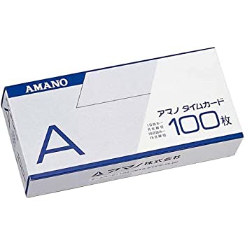 【中古】 アマノ 標準尺度一時停止歌留多A 100枚x3仕掛ける