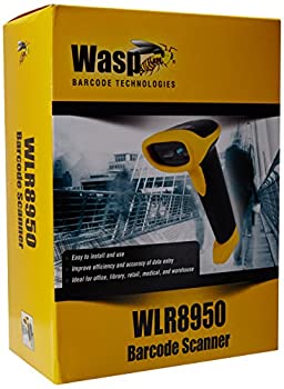 【中古】 Wasp WLR 8950 - Barcode scanner - handheld - 450 scan / sec - decoded - PS/2