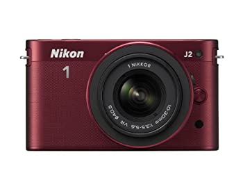 【中古】 Nikon ニコン ミラーレス一眼カメラ Nikon ニコン 1 (ワン) J2 標準ズームレンズキット レッド N1J2HLKRD