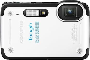 【中古】OLYMPUS デジタルカメラ STYLUS TG-625 ホワイト 1200万画素 裏面照射型CMOS 防水5m 耐落下衝撃1.5m 耐低温-10℃のタフ性能 光学5倍ズーム iHSテ