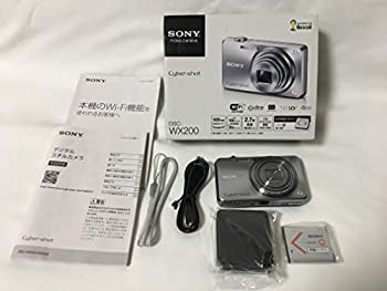 【中古】 SONY デジタルカメラ Cyber-shot WX200 1890万画素 光学10倍 シルバー DSC-WX200-S｜IINEX