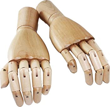【中古】木製モデルハンド（左右セット）