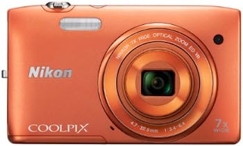 【中古】Nikon デジタル写真機 COOLPIX S3500 光学7倍望遠レンズ 法的有効性絵素数 2005万絵素 アプリコットオレンジ S3500OR