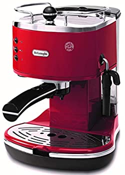 【中古】 デロンギ DeLonghi アイコナ コレクション エスプレッソ・カプチーノメーカー レッド ミルク泡立て手動 ECO310R