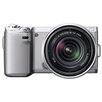 【中古】ソニー SONY ミラーレス一眼カメラ α NEX-5N ズームレンズキット シルバー NEX-5NK/S|IINEX