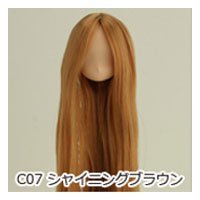 【中古】オビツボディ 植毛ヘッド 11-01 ナチュラル シャイニングブラウン