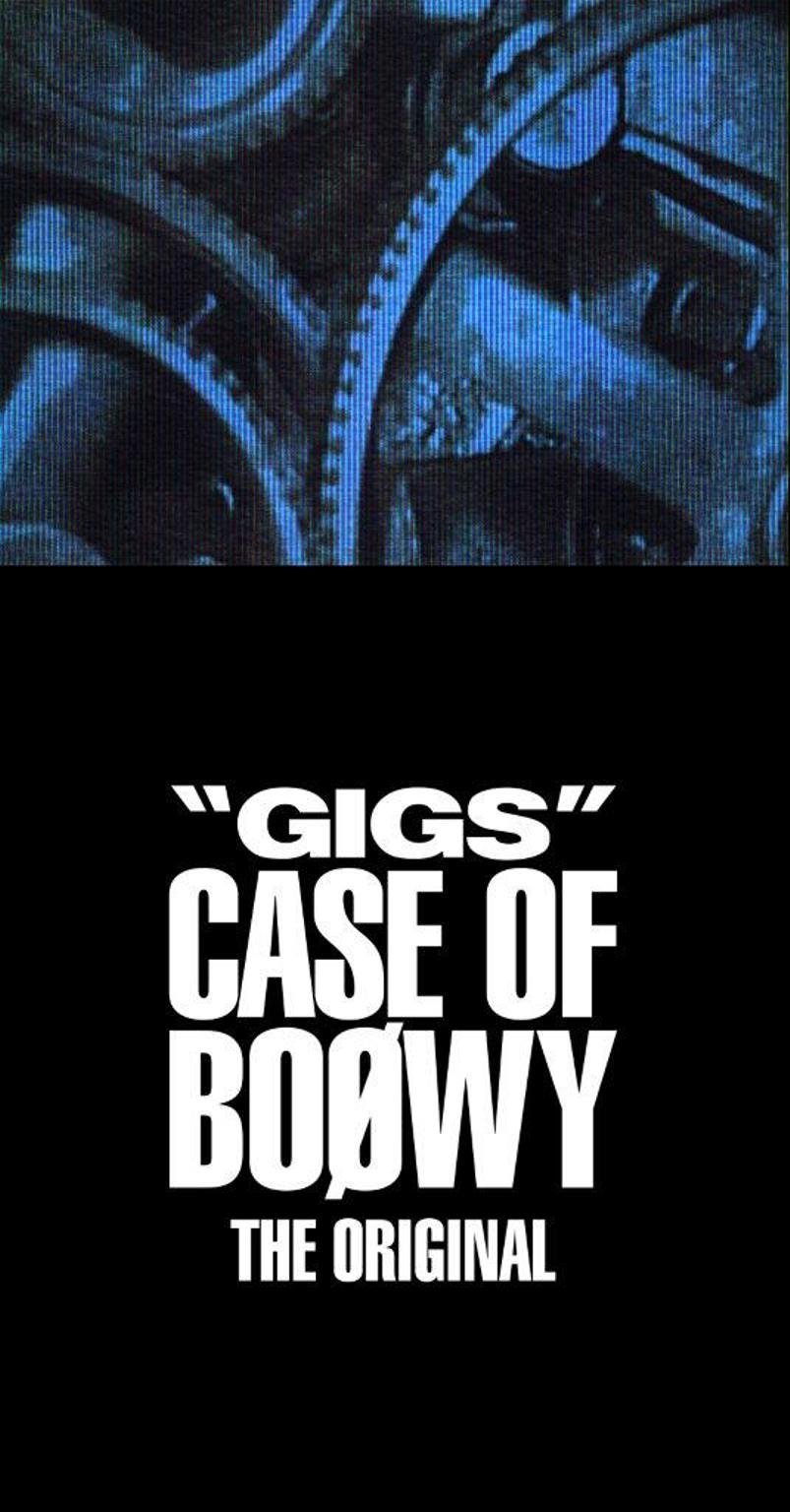 【中古】GIGS CASE OF BOφWY -THE ORIGINAL-(完全限定盤)(4CD+Tシャツ+ステッカー)