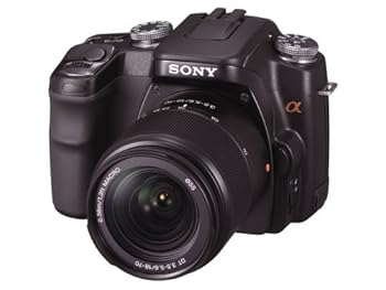 【中古】(人並み外れたに好いたらしい)SONY デジタル一眼一眼レフ写真機 α100 望遠レンズ一揃いの道具 黒いこと DSLRA100K/B