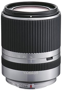 【中古】(人並み外れたに好いたらしい)TAMRON 高倍率望遠レンズ 14-150粍 F3.5-5.8 DiIII マイクロフォーサーズ用 鏡鑑レスカメラ マイクロフォーサーズ専用 しろがね色 C001F-SILVE