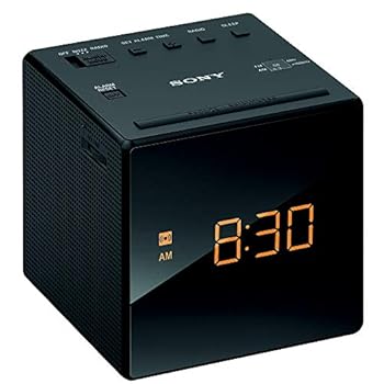 【中古】ソニー 時辰儀ラジオ受信機 ICF-C1 : FM/AM/広広としたFM相応う おやすみタイマー 黒いこと ICF-C1 B