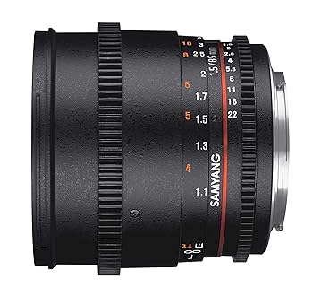 【中古】SAMYANG 85粍 T1.5 VDSLR AS IF UMC II フジフイルムX用 フルサイズ相応う 黒いこと 水晶体効果のある径 73 粍 F1313010101