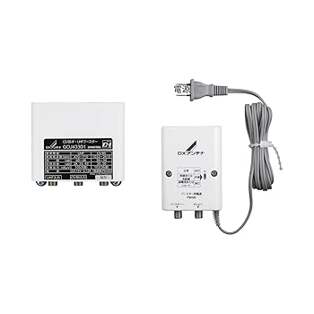 【中古】DXアンテナ CS/BS-IF・UHF デュアルブースター 家庭用 水平マストに取付可能 GCU433D1