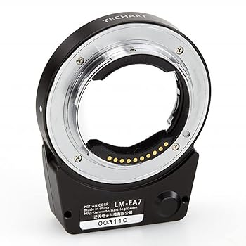 【中古】(人並み外れたに好いたらしい)TECHART(テック作物) LM-EA7 ライカＭマウント水晶体 - ソニーα.Eマウント陰電子アダプタ