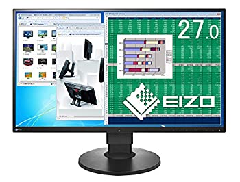 【中古】(非常に良い)EIZO FlexScan 27.0インチ ディスプレイ モニター (WQHD/IPSパネル/ノングレア/ブラック) EV2780-BK