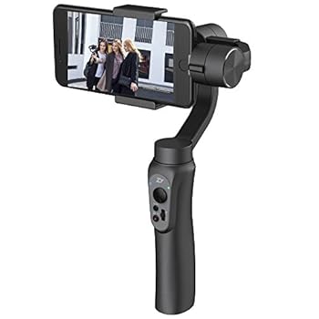 【中古】(非常に良い)Zhiyun Smooth-Q (ブラック) 3軸ハンドヘルドジンバルスタビライザー 6インチスマートフォン用 (最大重量200g/7.05オンス)