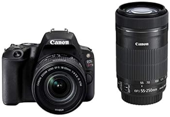 【中古】(人並み外れたに好いたらしい)Canon デジタル一眼一眼レフ写真機 EOS Kiss X9 黒いこと ダブルズームキット EF-S18-55粍/EF-S55-250粍属する EOSKISSX9BK-WKIT