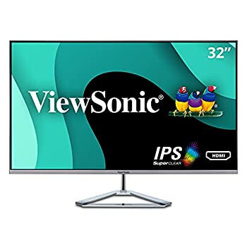 【中古】ViewSonic VX3276-MHD 32インチ1080 pフレームレスワイドスクリーンIPSモニター、HDMIおよびDisplayPort付き