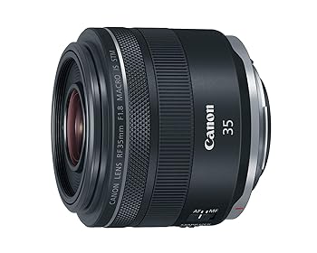 【中古】(人並み外れたに好いたらしい)Canon RF35粍 F1.8 IS Macro STM 水晶体、黒いこと