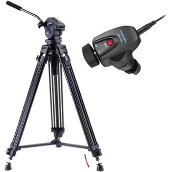 【中古】Acebil i-705dx Prosumer三脚架取り合わせ, Includes 2-stage軽銀三脚、h705流動物頭顱、真っただ中ブレース、s-9 Carry容れもの、rmc-l1dvズームコ