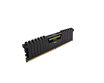 【中古】(非常に良い)CORSAIR DDR4 メモリモジュール VENGEANCE LPX Series ブラック 8GB&times;2枚キット CMK16GX4M2B3200C16｜IINEX