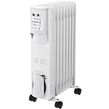 【中古】Hidamari マイコン式 オイルヒーター(リモコン付) ホワイト OHT-1556WH|IINEX